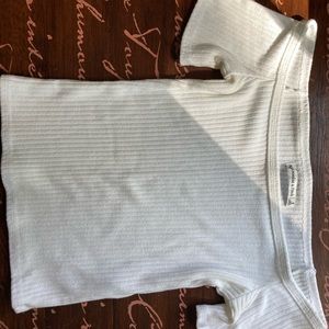 Abercrombie & Fitch off the shoulder crop top